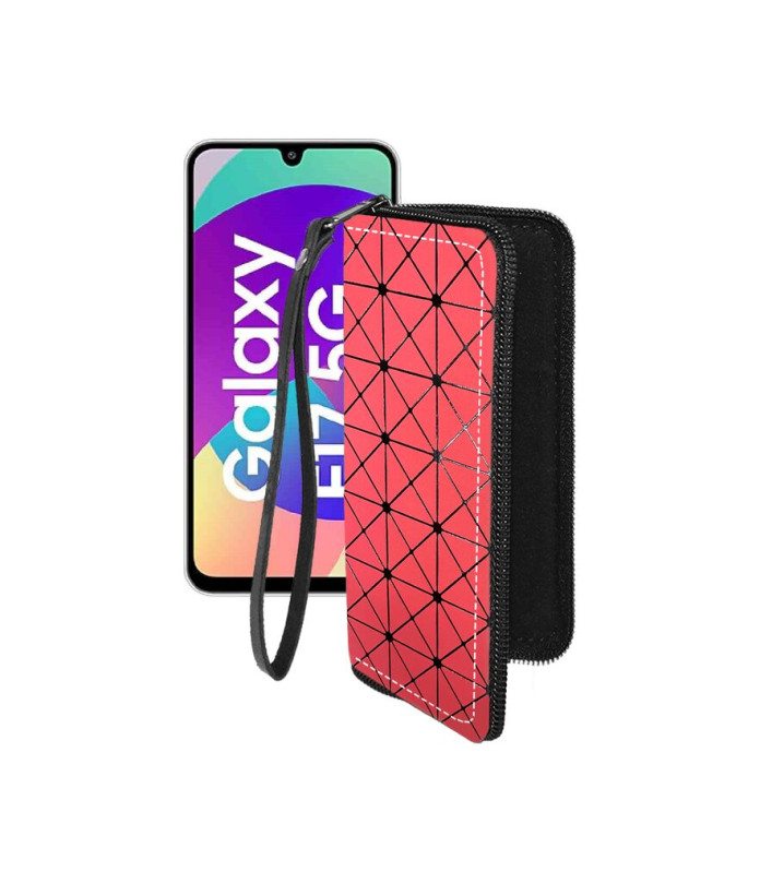 Чохол-гаманець з екошкіри для телефону Samsung Galaxy F17 (E176)