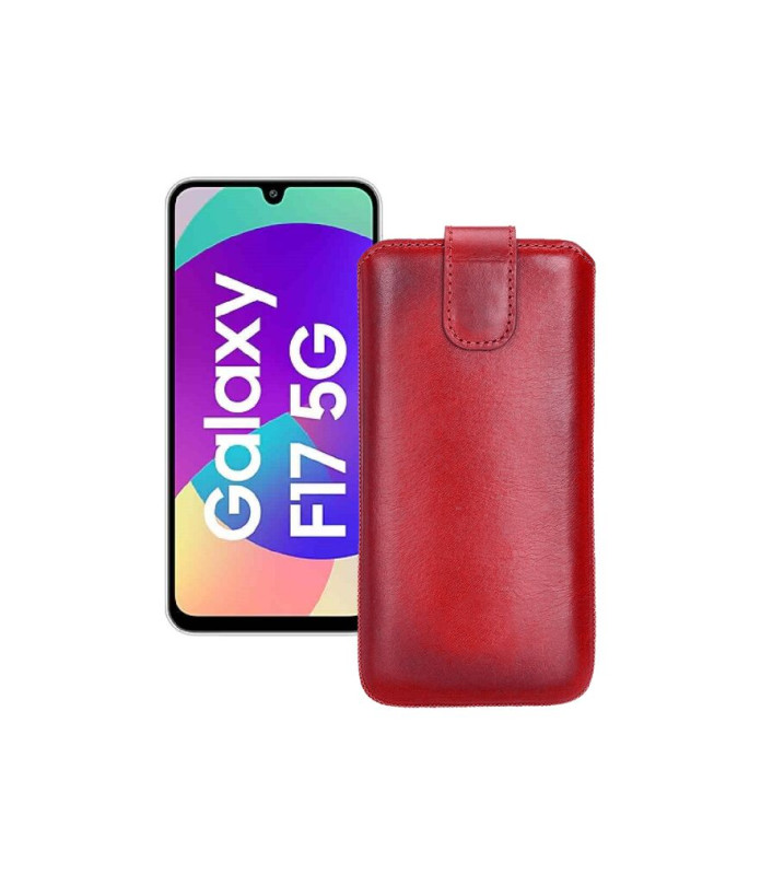 Витяжка з екошкіри для телефону Samsung Galaxy F17 (E176)