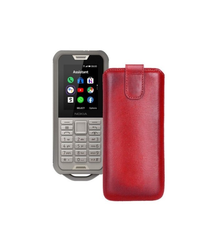 Витяжка з екошкіри для телефону Nokia 800 Tough