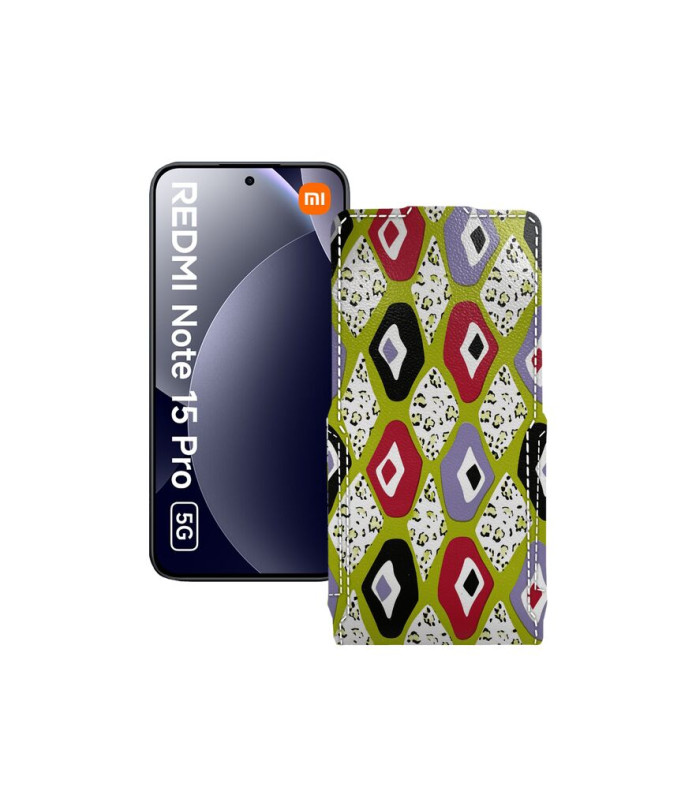 Чохол-флип з екошкіри для телефону Xiaomi Redmi Note 15 Pro 5G