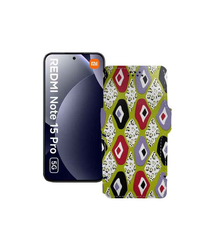 Чохол-книжка з екошкіри для телефону Xiaomi Redmi Note 15 Pro 5G