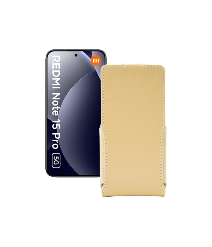 Чохол-флип з екошкіри для телефону Xiaomi Redmi Note 15 Pro 5G