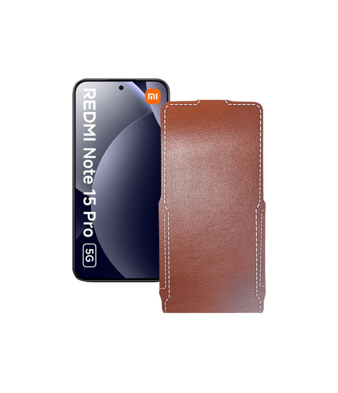 Чохол-флип з екошкіри для телефону Xiaomi Redmi Note 15 Pro 5G