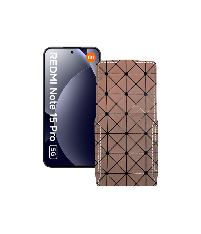 Чохол-флип з екошкіри для телефону Xiaomi Redmi Note 15 Pro 5G