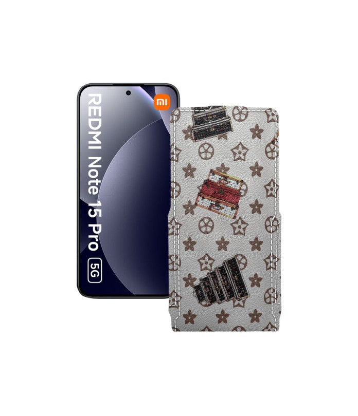 Чохол-флип з екошкіри для телефону Xiaomi Redmi Note 15 Pro 5G