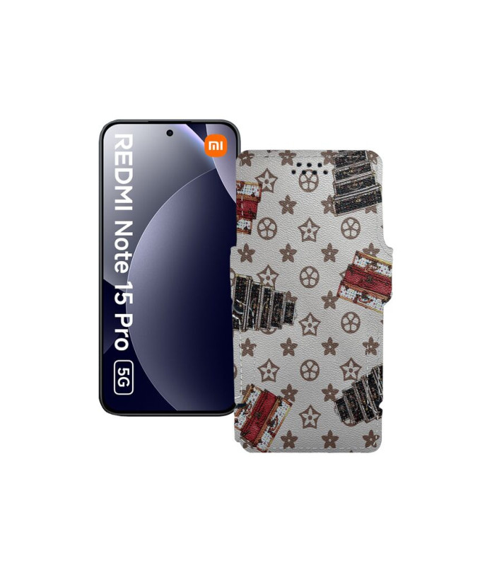 Чохол-книжка з екошкіри для телефону Xiaomi Redmi Note 15 Pro 5G