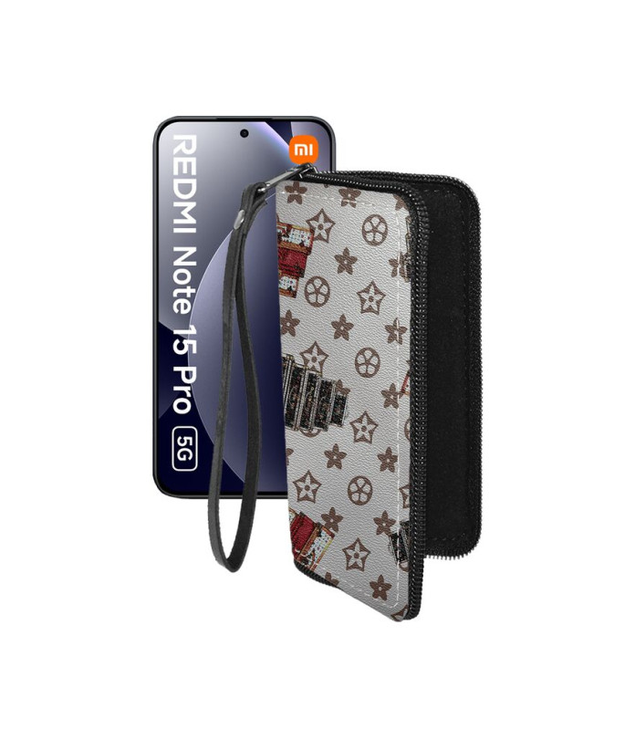 Чохол-гаманець з екошкіри для телефону Xiaomi Redmi Note 15 Pro 5G