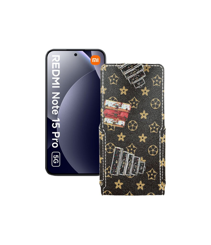 Чохол-флип з екошкіри для телефону Xiaomi Redmi Note 15 Pro 5G