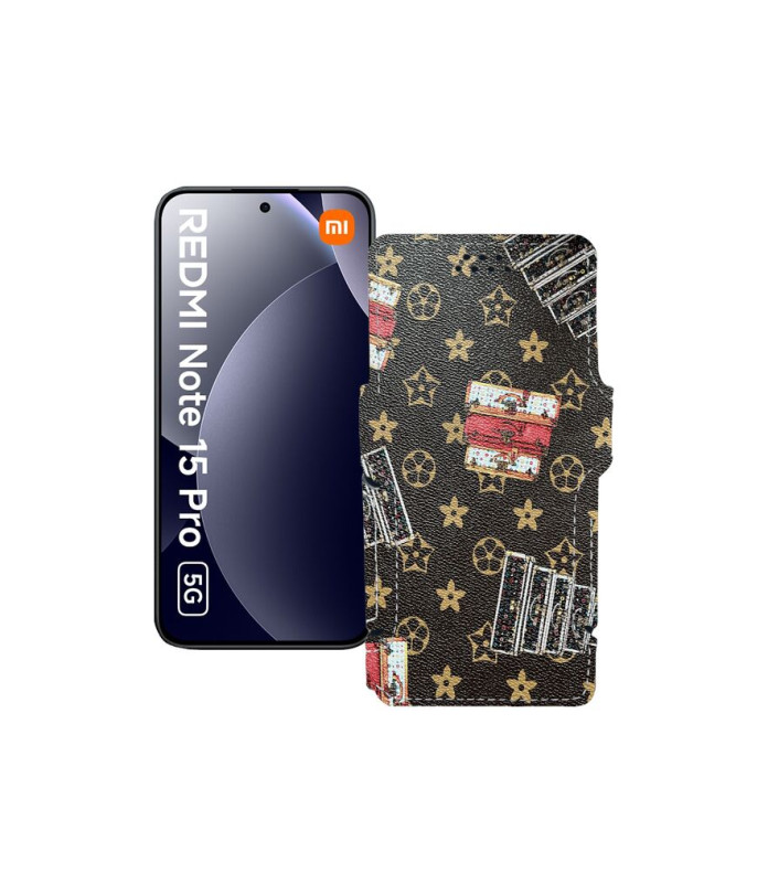Чохол-книжка з екошкіри для телефону Xiaomi Redmi Note 15 Pro 5G