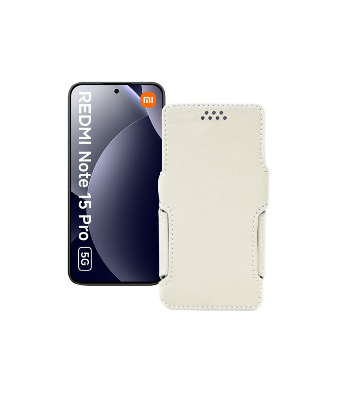 Чохол-книжка з екошкіри для телефону Xiaomi Redmi Note 15 Pro 5G