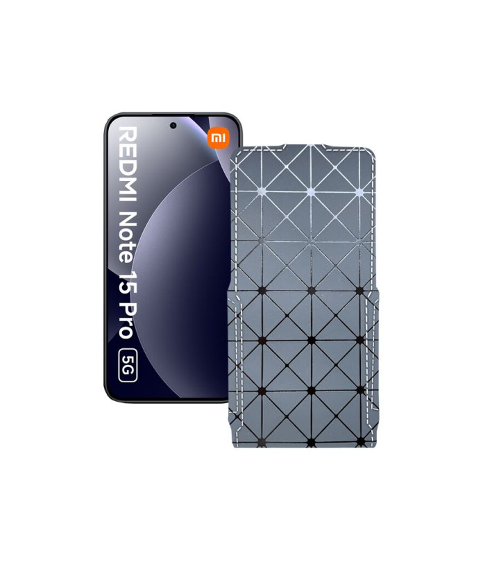 Чохол-флип з екошкіри для телефону Xiaomi Redmi Note 15 Pro 5G