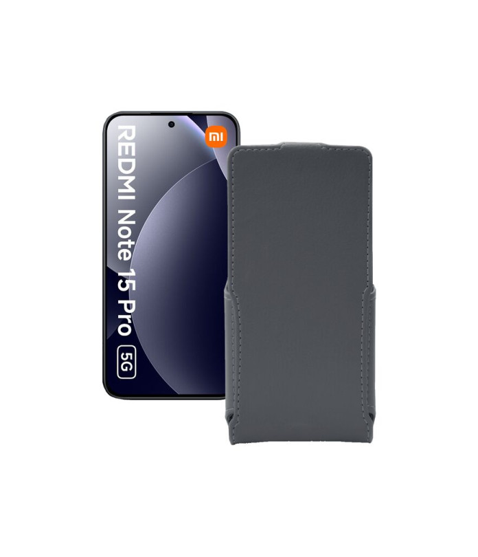 Чохол-флип з екошкіри для телефону Xiaomi Redmi Note 15 Pro 5G