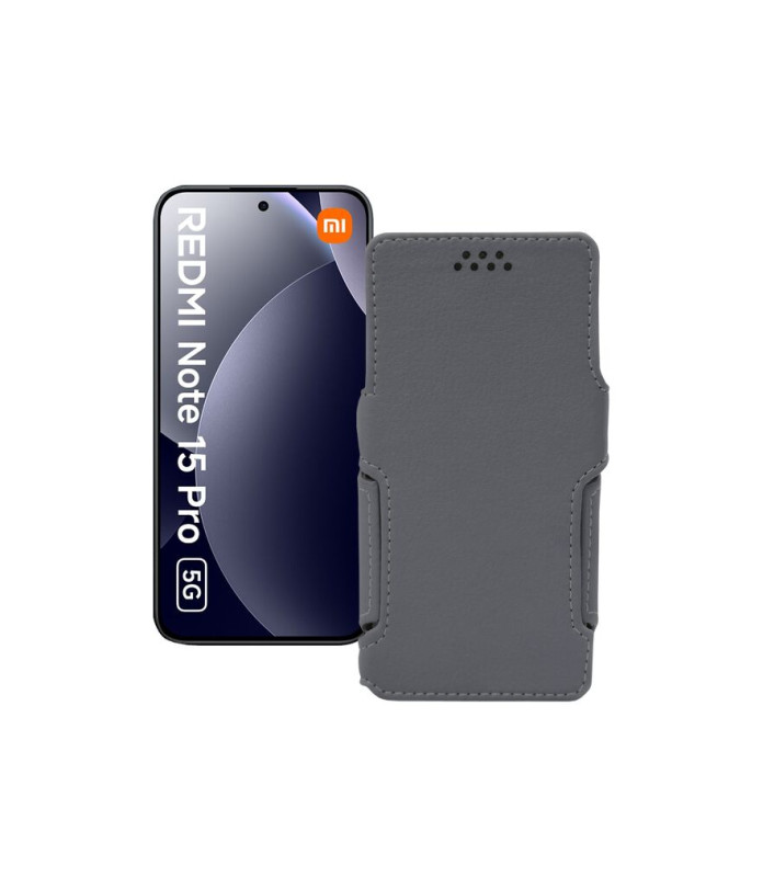 Чохол-книжка з екошкіри для телефону Xiaomi Redmi Note 15 Pro 5G