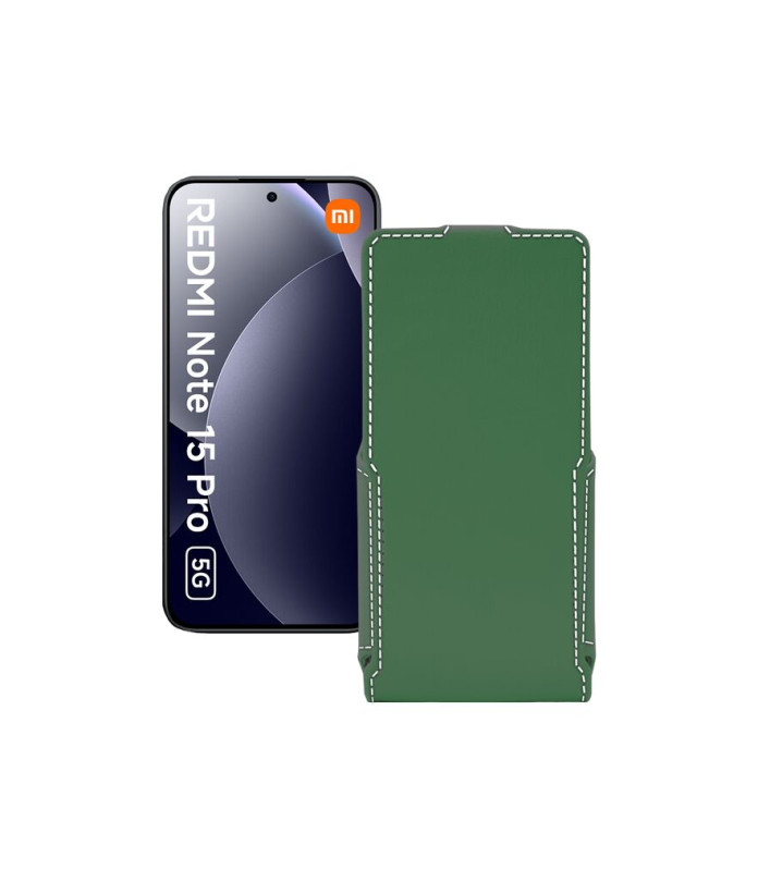 Чохол-флип з екошкіри для телефону Xiaomi Redmi Note 15 Pro 5G