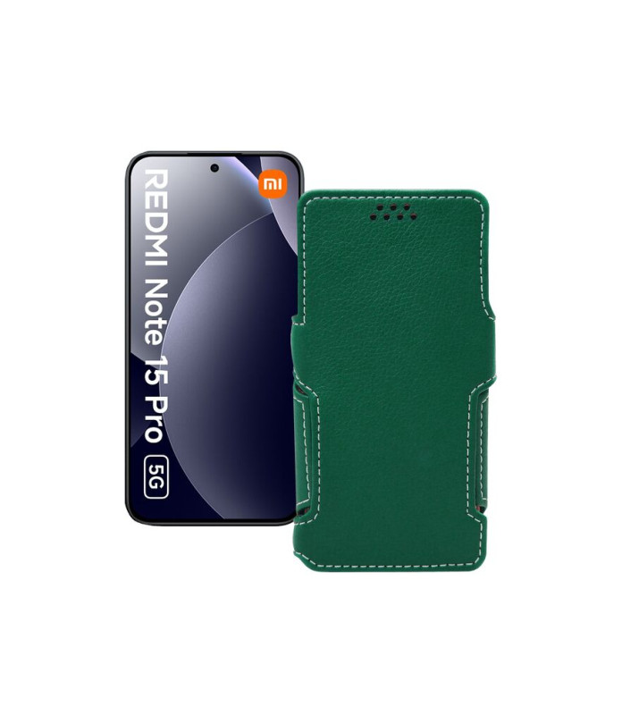 Чохол-книжка з екошкіри для телефону Xiaomi Redmi Note 15 Pro 5G