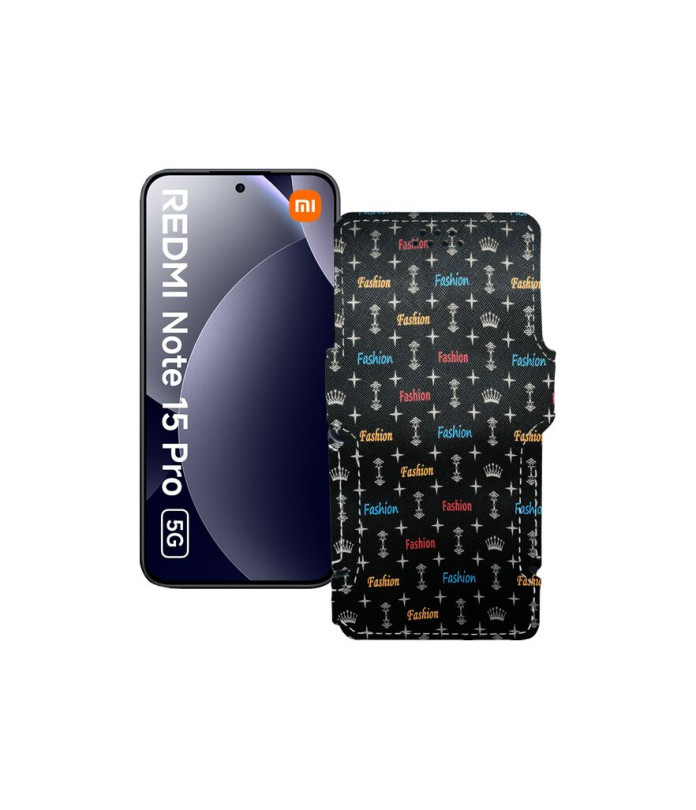 Чохол-книжка з екошкіри для телефону Xiaomi Redmi Note 15 Pro 5G