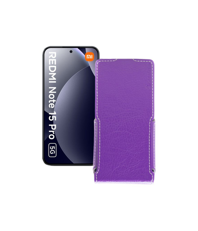 Чохол-флип з екошкіри для телефону Xiaomi Redmi Note 15 Pro 5G