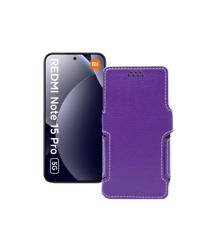 Чохол-книжка з екошкіри для телефону Xiaomi Redmi Note 15 Pro 5G