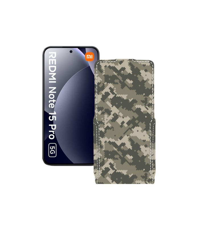 Чохол-флип з екошкіри для телефону Xiaomi Redmi Note 15 Pro 5G