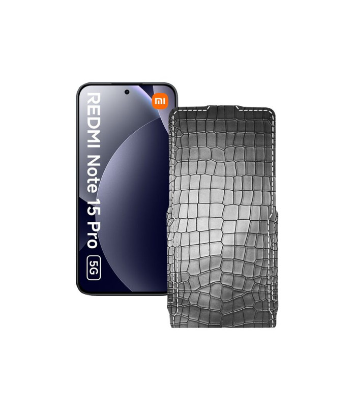 Чохол-флип з екошкіри для телефону Xiaomi Redmi Note 15 Pro 5G