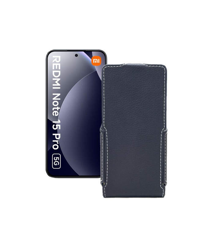 Чохол-флип з екошкіри для телефону Xiaomi Redmi Note 15 Pro 5G