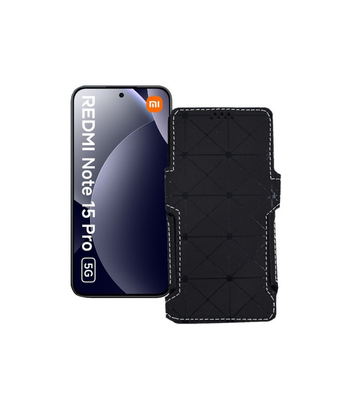 Чохол-книжка з екошкіри для телефону Xiaomi Redmi Note 15 Pro 5G