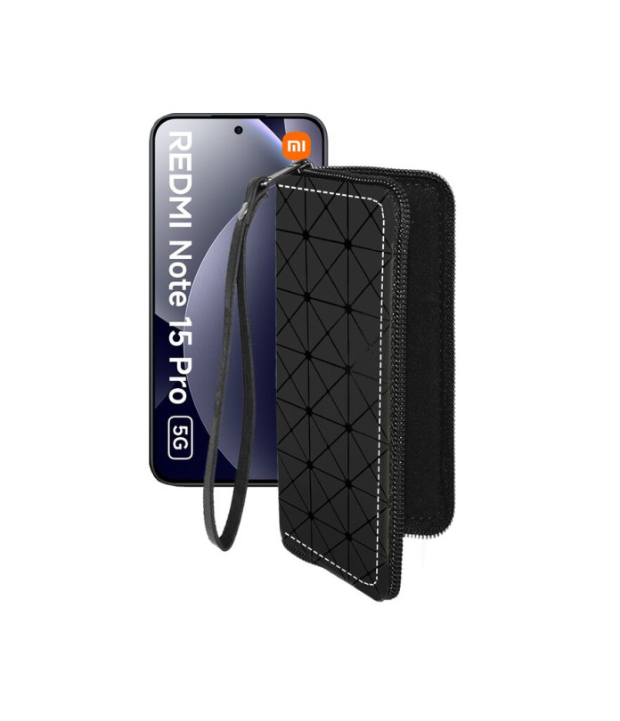 Чохол-гаманець з екошкіри для телефону Xiaomi Redmi Note 15 Pro 5G