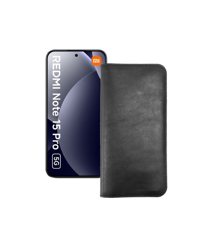 Портмоне з шкіри для телефону Xiaomi Redmi Note 15 Pro 5G