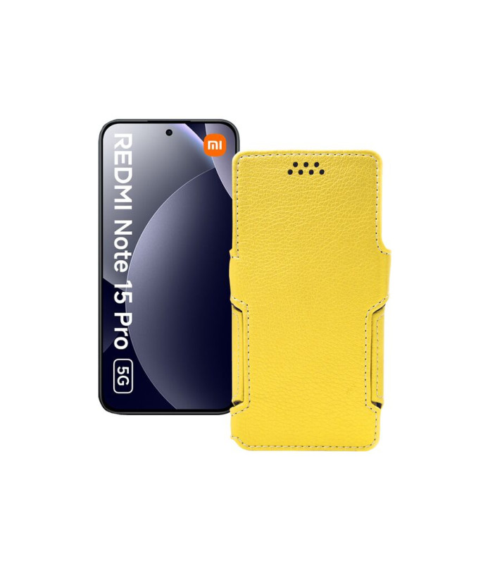 Чохол-книжка з екошкіри для телефону Xiaomi Redmi Note 15 Pro 5G