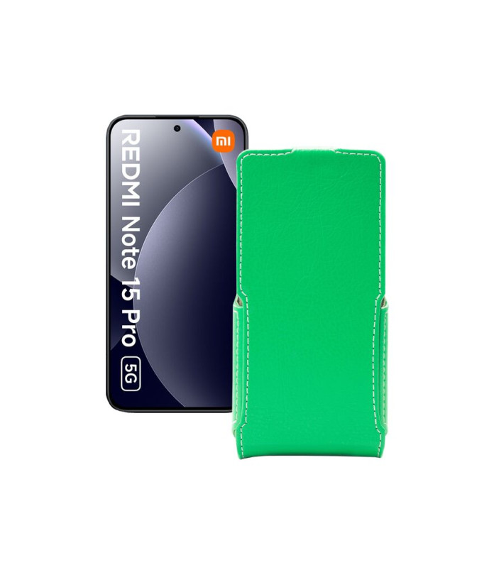 Чохол-флип з екошкіри для телефону Xiaomi Redmi Note 15 Pro 5G
