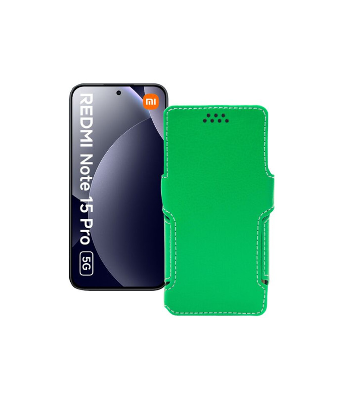 Чохол-книжка з екошкіри для телефону Xiaomi Redmi Note 15 Pro 5G