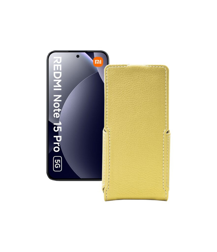 Чохол-флип з екошкіри для телефону Xiaomi Redmi Note 15 Pro 5G