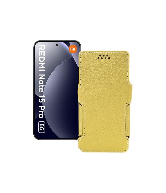 Чохол-книжка з екошкіри для телефону Xiaomi Redmi Note 15 Pro 5G