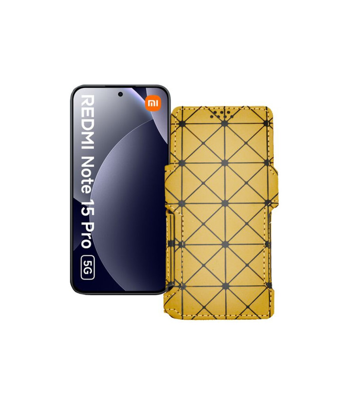 Чохол-книжка з екошкіри для телефону Xiaomi Redmi Note 15 Pro 5G