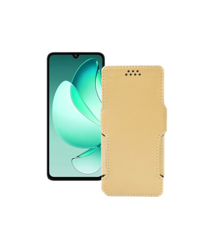 Чохол-книжка з екошкіри для телефону Oukitel C60 Pro