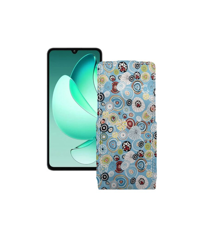 Чохол-флип з екошкіри для телефону Oukitel C60 Pro