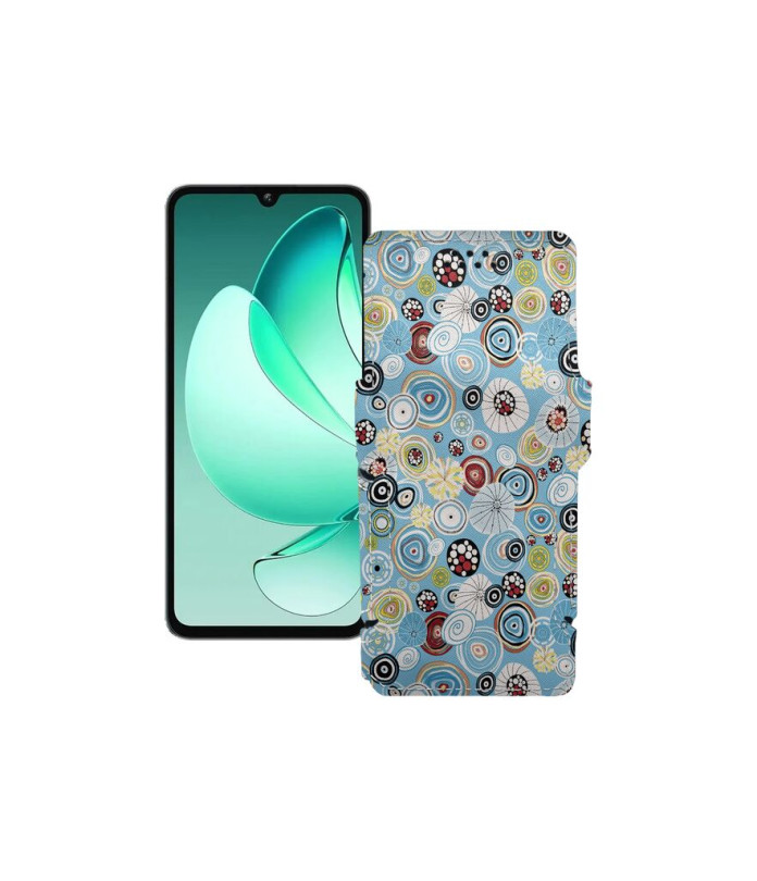 Чохол-книжка з екошкіри для телефону Oukitel C60 Pro