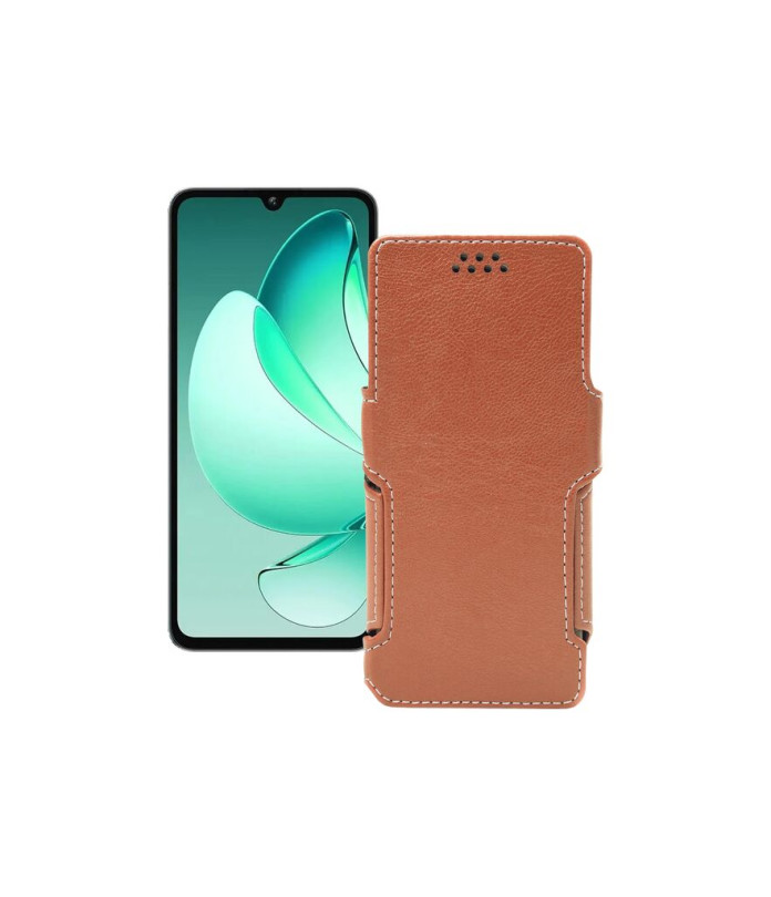 Чохол-книжка з екошкіри для телефону Oukitel C60 Pro