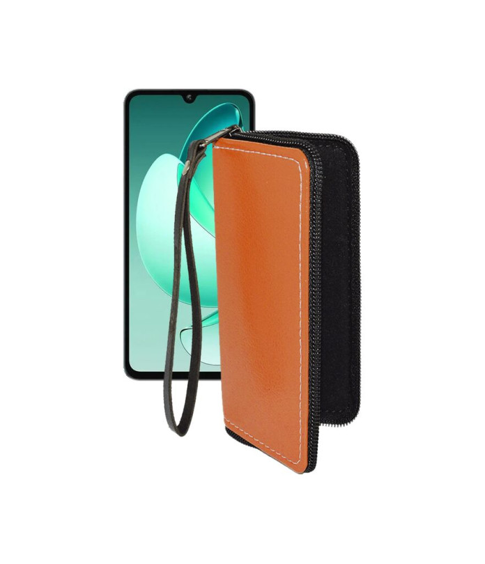 Чохол-гаманець з екошкіри для телефону Oukitel C60 Pro
