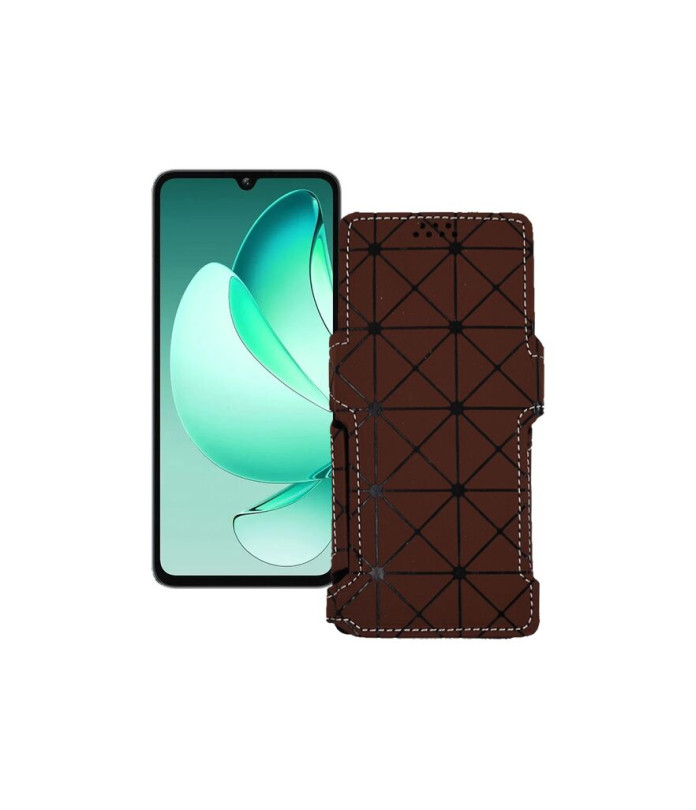 Чохол-книжка з екошкіри для телефону Oukitel C60 Pro