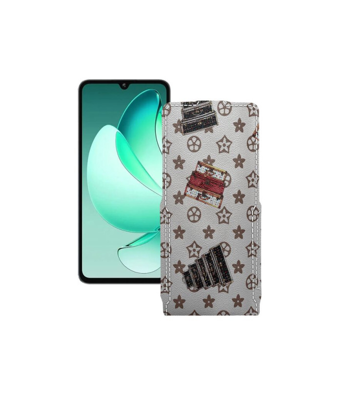 Чохол-флип з екошкіри для телефону Oukitel C60 Pro