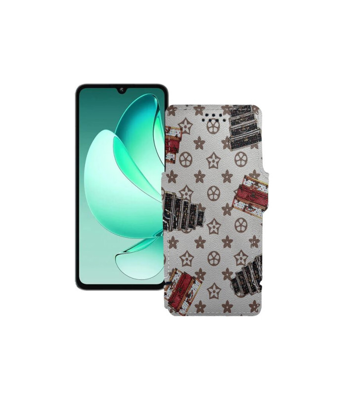 Чохол-книжка з екошкіри для телефону Oukitel C60 Pro