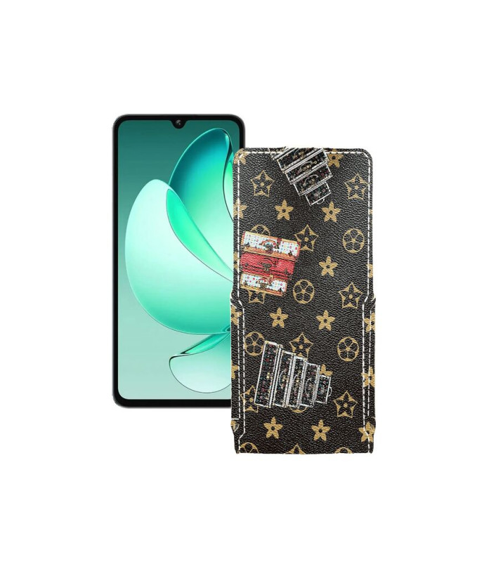 Чохол-флип з екошкіри для телефону Oukitel C60 Pro