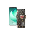 Чохол-книжка з екошкіри для телефону Oukitel C60 Pro