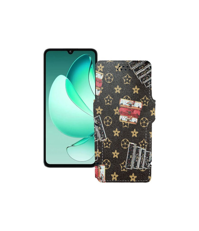 Чохол-книжка з екошкіри для телефону Oukitel C60 Pro