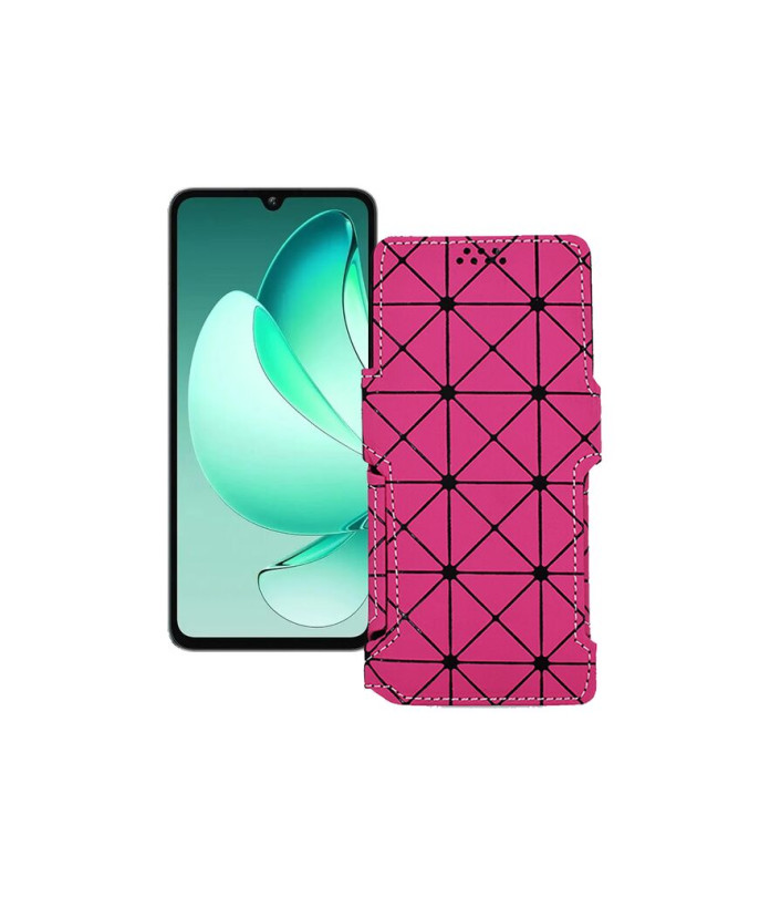 Чохол-книжка з екошкіри для телефону Oukitel C60 Pro