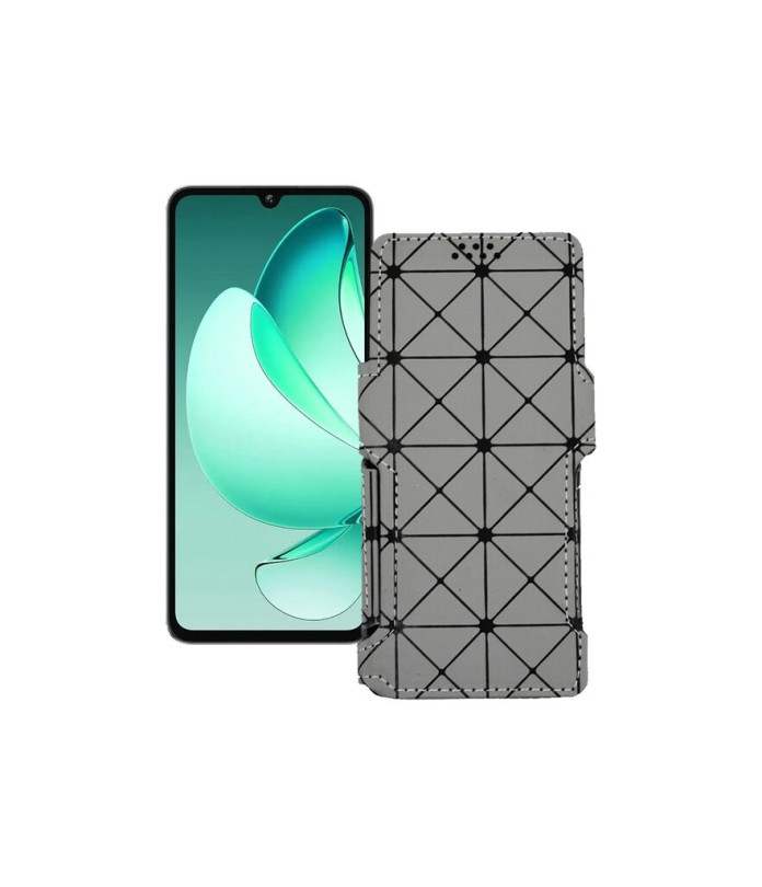 Чохол-книжка з екошкіри для телефону Oukitel C60 Pro