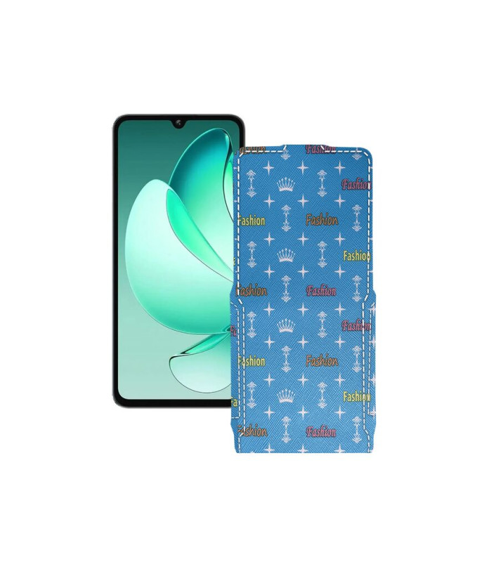 Чохол-флип з екошкіри для телефону Oukitel C60 Pro