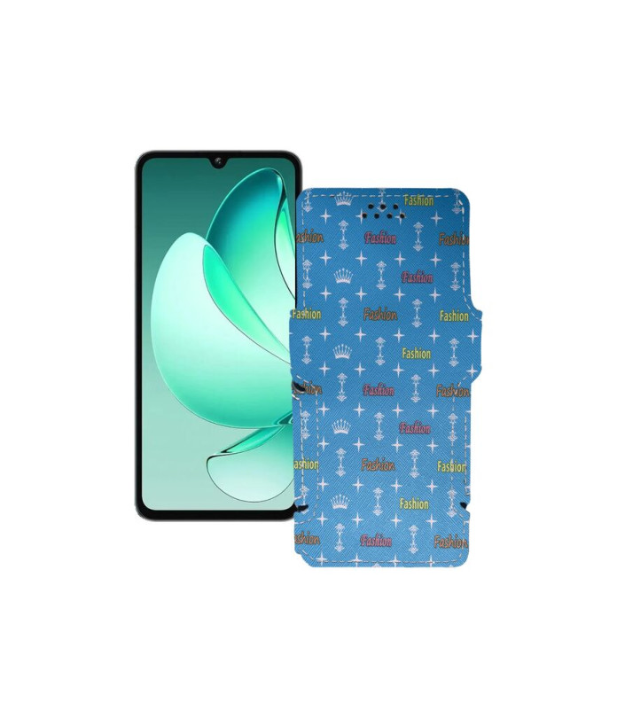 Чохол-книжка з екошкіри для телефону Oukitel C60 Pro