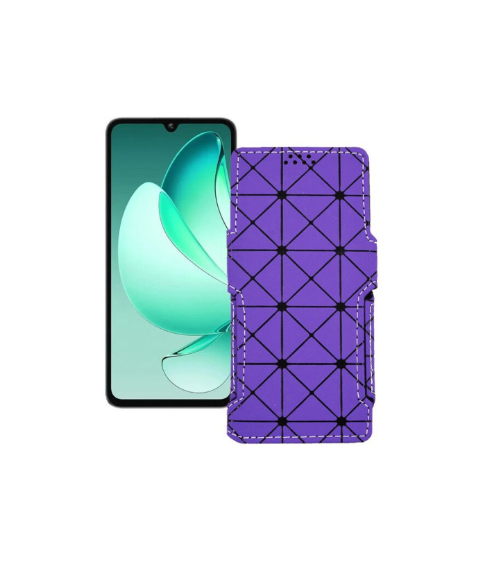 Чохол-книжка з екошкіри для телефону Oukitel C60 Pro